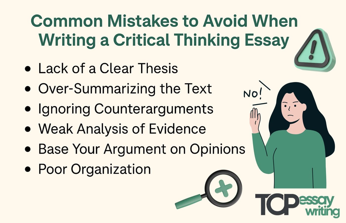 common mistakes to avoid when writing a critical thinking essay