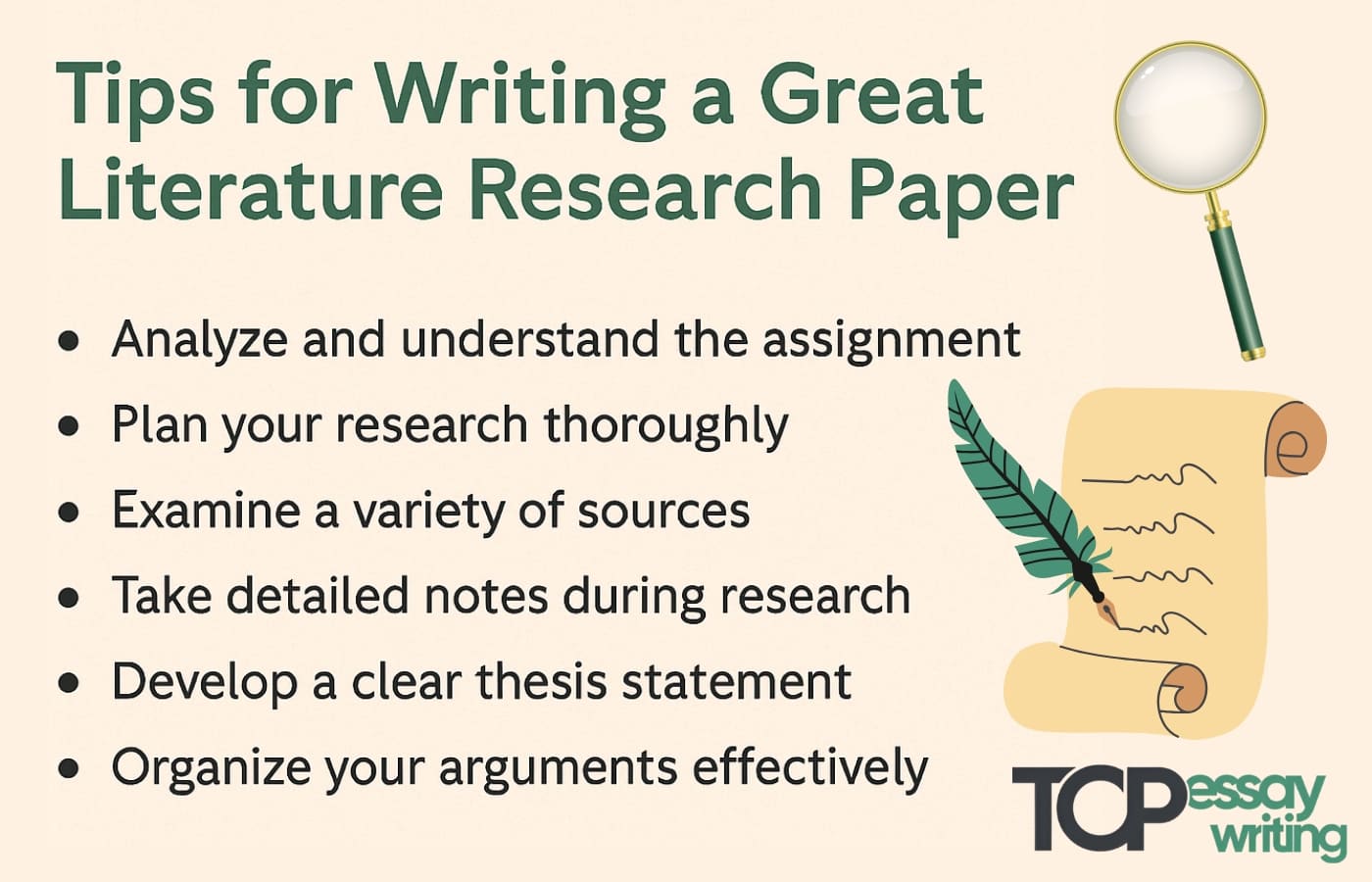 literature research writing tips